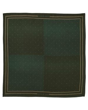 Aspinal of London Pure Silk Pocket Square - Green