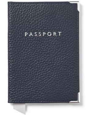 Aspinal of London Passport Cover - Blue