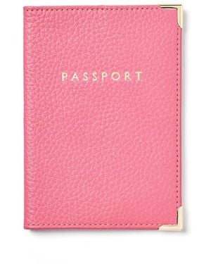 Aspinal of London Passport Cover - Pink