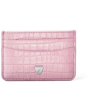 Aspinal of London Slim Credit Card Holder - Pink