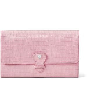 Aspinal of London Travel Wallet - Pink