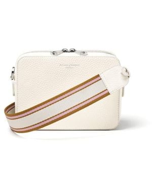 Aspinal of London Camera Crossbody Bag With Interchangeable Straps - White