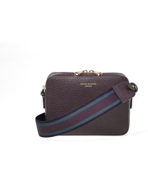 Aspinal of London Camera Crossbody With Changeable Straps - Purple