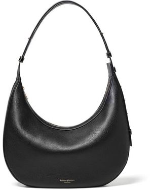 Aspinal of London Hudson Crescent Bag - Black