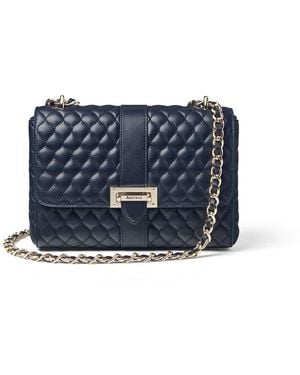 Aspinal of London Large Lottie Bag - Blue