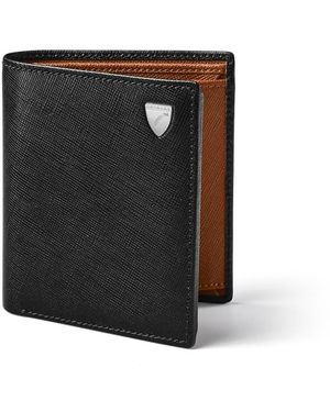 Aspinal of London Id & Coin Rfid Wallet - Black
