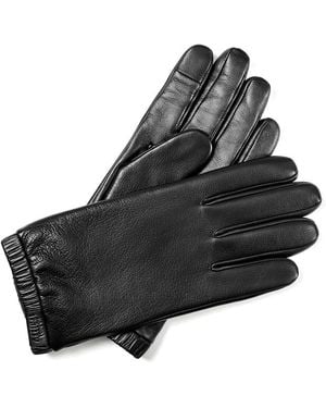 Aspinal of London Weekend Leather Gloves - Black