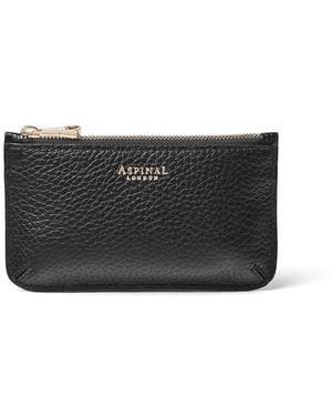 Aspinal of London Ella Card & Coin Holder - Black