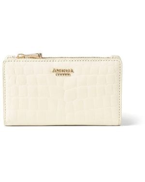 Aspinal of London Mayfair Coin & Card Leather Wallet - Natural