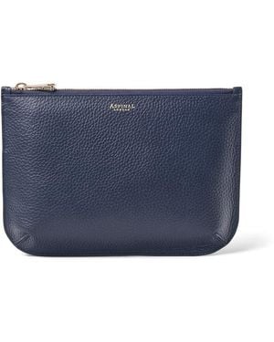 Aspinal of London Large Ella Pouch - Blue