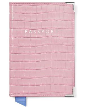 Aspinal of London Passport Cover - Pink