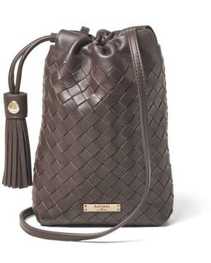 Aspinal of London Hudson Crossbody Pouch - Brown