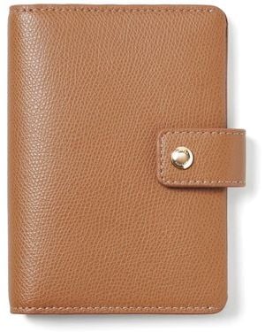 Aspinal of London Duo Passport Cover - Brown