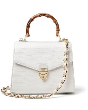 Aspinal of London Midi Mayfair 2 Bag - White