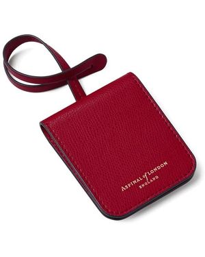 Aspinal of London Travel Luggage Tag - Red