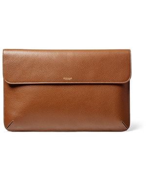 Aspinal of London Leather Laptop Case - Brown