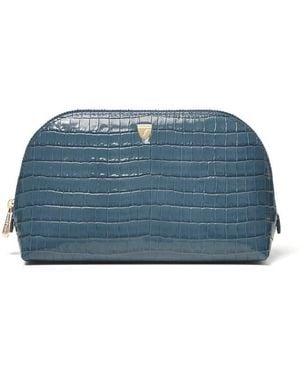 Aspinal of London Classic Makeup Case - Blue