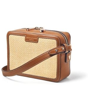 Aspinal of London Camera Crossbody Bag - Brown