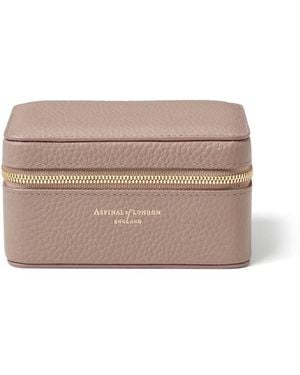 Aspinal of London Travel Watch & Ring Box - Gray