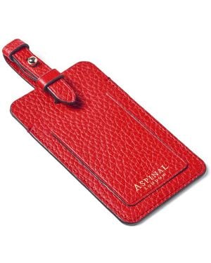 Aspinal of London Luggage Tag - Red