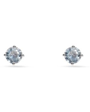 Aspinal of London Floating Solitaire Aquamarine Stud Earrings - Blue