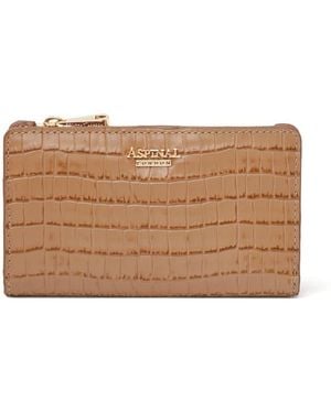 Aspinal of London Mayfair Coin & Card Wallet - Brown
