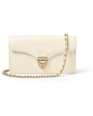 Aspinal of London Mayfair Clutch - Natural
