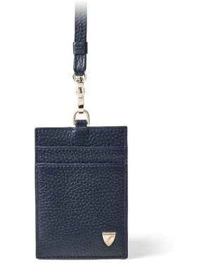 Aspinal of London Lanyard Id & Card Holder - Blue