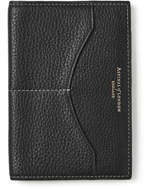 Aspinal of London Hudson Passport Cover - Black