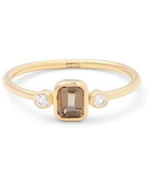 Aspinal of London Gemstone Ring - Metallic