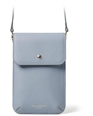 Aspinal of London Duo Phone Crossbody Pouch - Blue