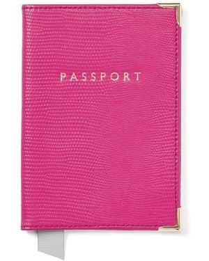 Aspinal of London Passport Cover - Pink