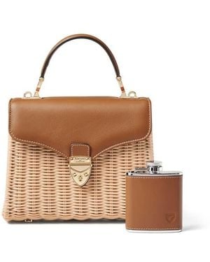 Aspinal of London Midi Mayfair Picnic Basket - Brown