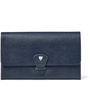 Aspinal of London Travel Wallet - Blue