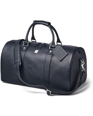 Aspinal of London Boston Duffle Travel Bag - Blue