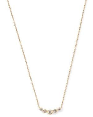 Aspinal of London Graduating Diamond Necklace - Metallic