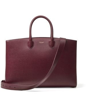 Aspinal of London Madison Tote - Purple