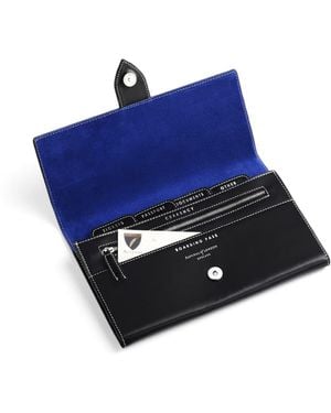 Aspinal of London Deluxe Travel Wallet - Blue