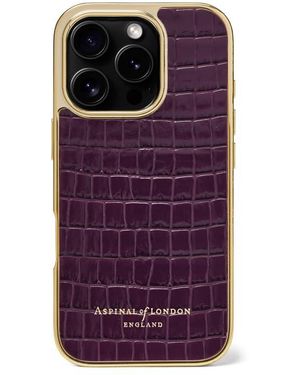Aspinal of London Iphone 16 Pro Case - Purple
