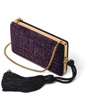 Aspinal of London Florence Clutch - Blue