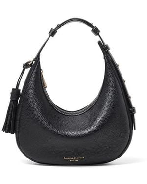 Aspinal of London Soho Mini Crescent - Black