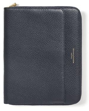 Aspinal of London A5 Compact Organiser Padfolio - Blue