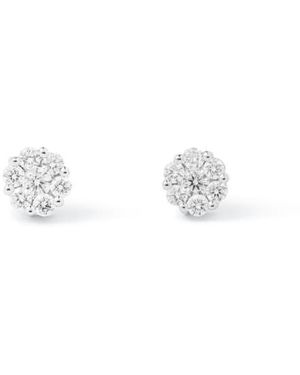 Aspinal of London Monaco 1.0Ct Diamond Cluster Stud Earrings - White