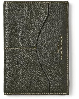 Aspinal of London Hudson Passport Cover - Green