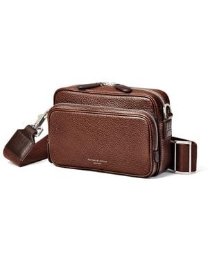 Aspinal of London Reporter East West Messenger Bag - Brown