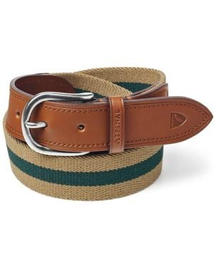 Aspinal of London Webbing Belt - Brown