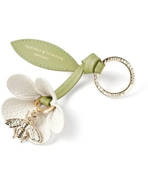 Aspinal of London Wildflower & Bee Keyring - Metallic