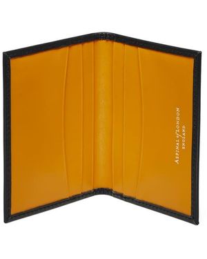 Aspinal of London Double Fold Credit Card Holder - Metallic