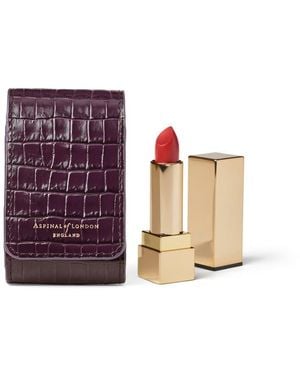 Aspinal of London Duo Lipstick Case - Purple