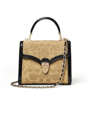 Aspinal of London Midi Mayfair Rose Damask - Metallic